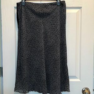 East 5th Navy print lined skirt EUC